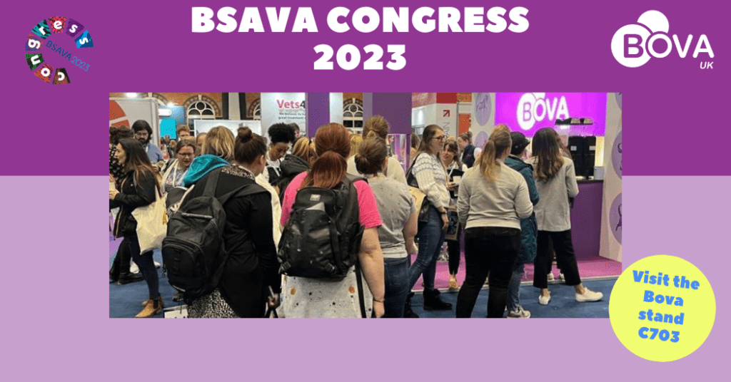 BOVA UK AT BSAVA 2023
Thank you for taking the time to visit our stand at BSAVA 2023. 

We are pleased to announce that we scanned a total of 1056 people at our stand during BSAVA 2023, which means we will be donating £1056 to our charity of the year, Nature's SAFE.