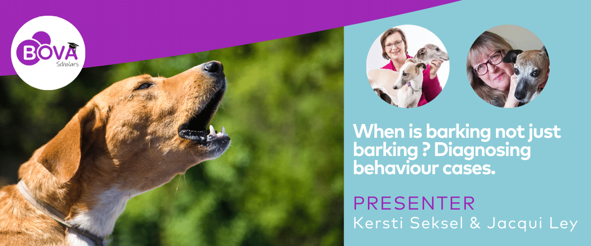 When is barking not just barking ? Diagnosing behaviour cases.